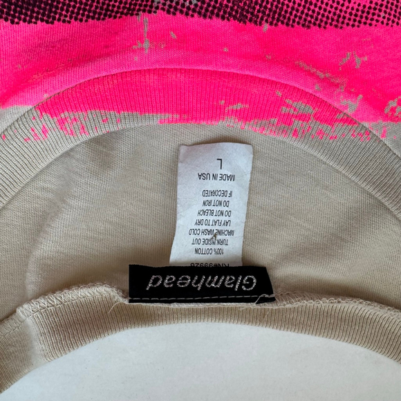 Y2K Vintage Glamhead Tee Blondie Debbie Harry TShirt Top Women’s L Raw Edge - Picture 5 of 10